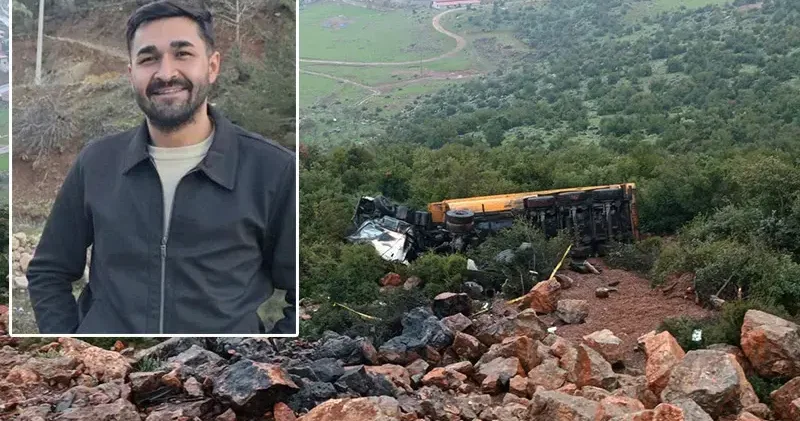 Gaziantep’te uçuruma devrilen TIR’ın şoförü öldü