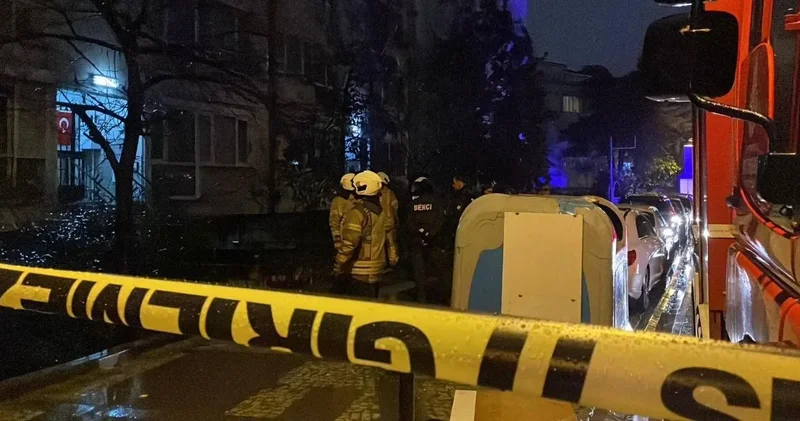 Beşiktaş taki 4 katlı bina sabaha karşı alevlere teslim oldu