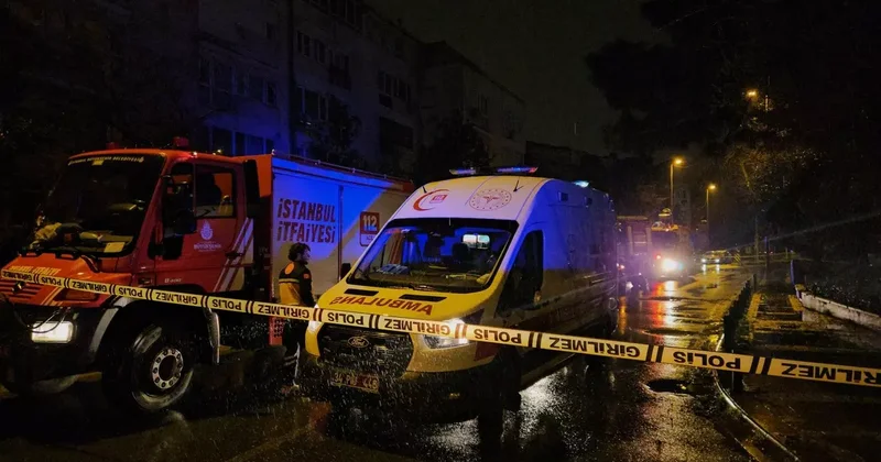 Beşiktaş ta 4 katlı binada yangın! 2 kişi dumandan etkilendi