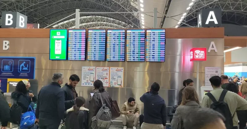 Sabiha Gökçen de hava muhalefeti engeli: 127 sefer iptal edildi, yolcular terminalde kaldı