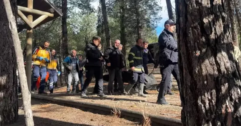 Ormanlık alanda dehşet: Yürüyüş yaparken cesetle karşılaştılar