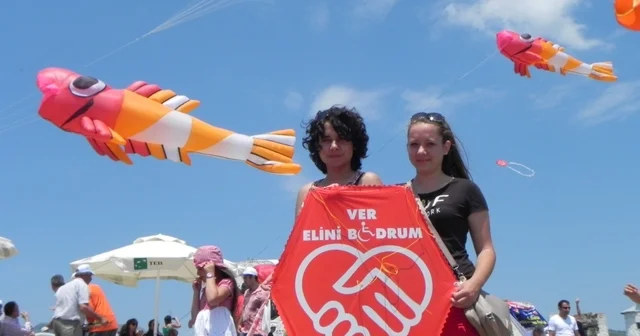 Bodrum uçurtma festivali 21 yıldır engelleri gökyüzünde kaldırıyor Muğla Haberleri