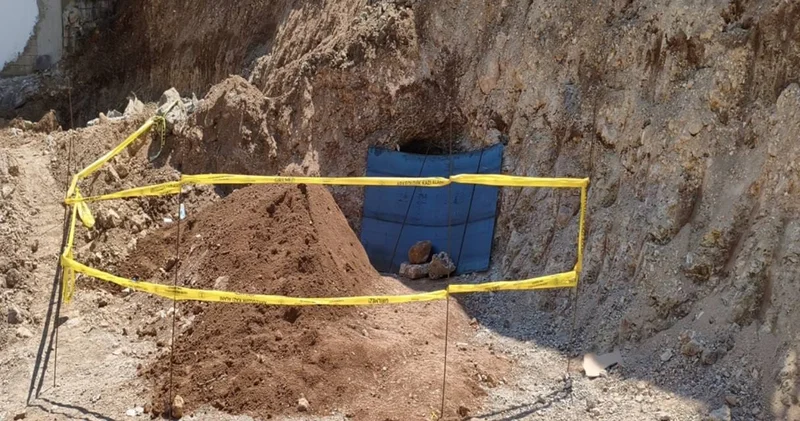 Belediye kazı yaparken insan kemikleri çıktı! Bölgeye giriş çıkışlar kapatıldı
