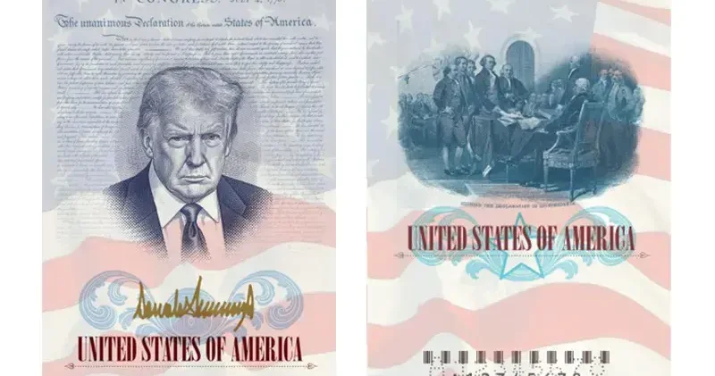 ABD de Trump portreli pasaport dönemi