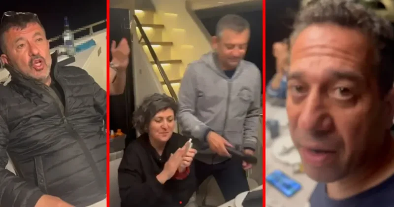 CHP li Özgür Özel, Ali Mahir Başarır ve Veli Ağbaba nın skandal görüntüleri ortaya çıktı: Antalya da can pazarı yaşanırken alem yapmışlar!
