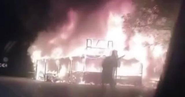 Amasya da manav tezgahı alev topuna döndü Amasya Haberleri