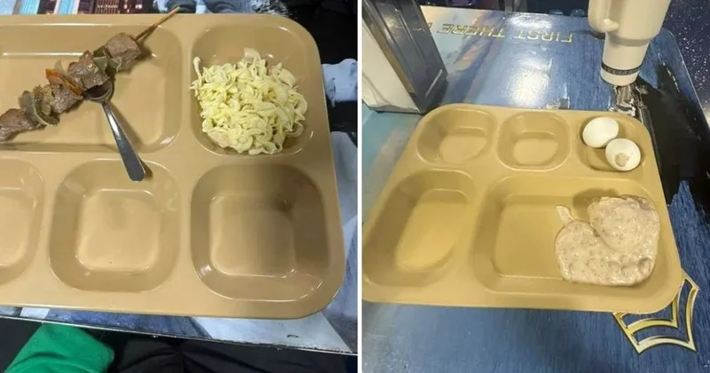 Orta Doğu daki ABD denizcileri, yemeklerinin fotoğrafını paylaştı