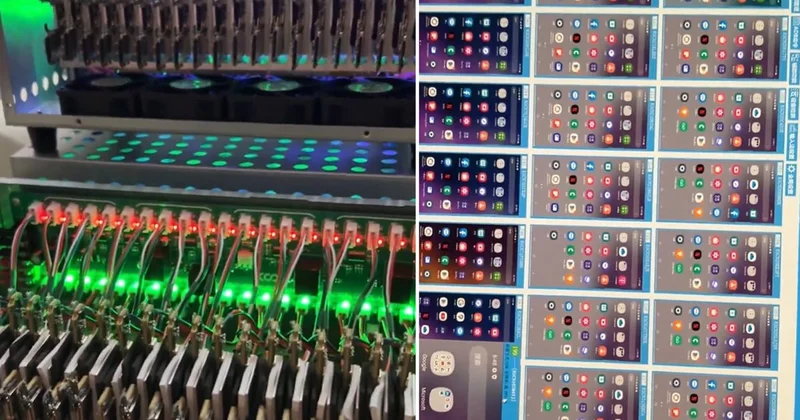 Lise öğrencisinden dev sistem! Yüzlerce telefonla sahte etkileşim ağı kurdu