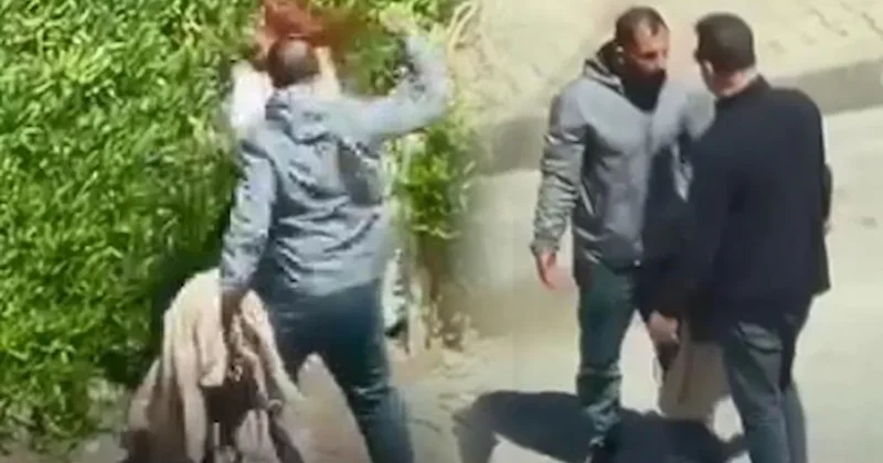 İstanbul da sokak ortasında kadını darbetti, araya girenlere de saldırdı Sözcü Gazetesi