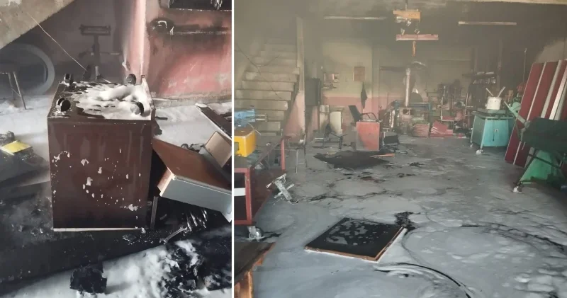 Tinerle soba yakma çabası hastanede bitti Gümüşhane Haberleri