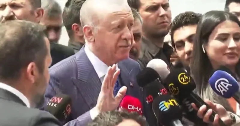 Erdoğan a lokum ikram edildi, verdiği yanıt dikkat çekti
