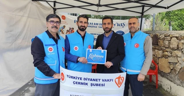 Çermik te 230 kurban bağışı yapıldı Diyarbakır Haberleri