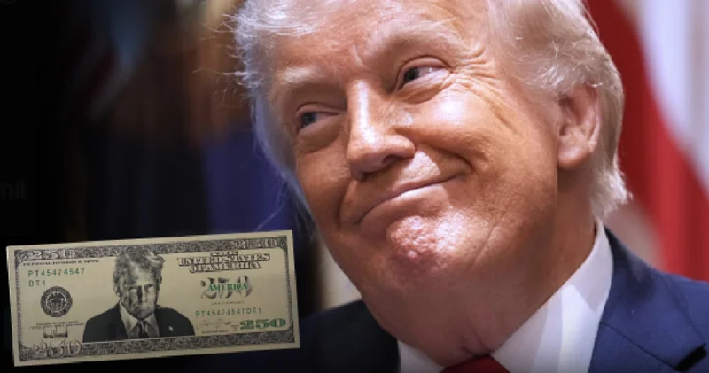 Trump ın yüzünün olduğu 250 dolarlık banknotta yeni gelişme