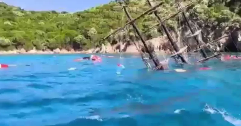 SON DAKİKA Muğla da korkutan olay: Tur teknesi battı! 110 yolcu bulunuyordu...