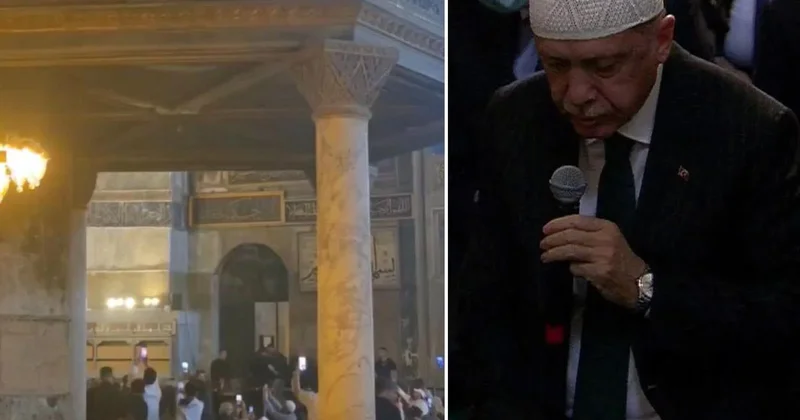 Cumhurbaşkanı Erdoğan, Ayasofya da Kur an ı Kerim okudu