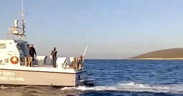 Ege Denizi’nde Türk balıkçıdan Yunan Sahil Güvenliği’ne meydan okudu: Beni dellendirme gir içeri VİDEO İZLE