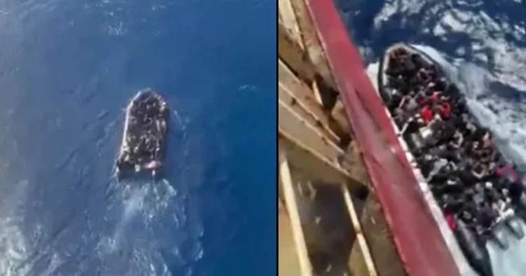Akdeniz de yaşam mücadelesi: Türk gemisi ile hayata tutundular