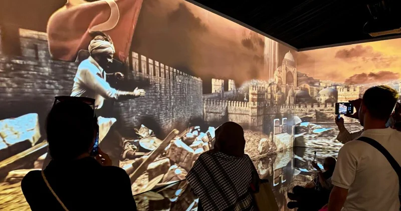 İstanbul un fethini anlatan görsel deneyim çadırına yoğun ilgi