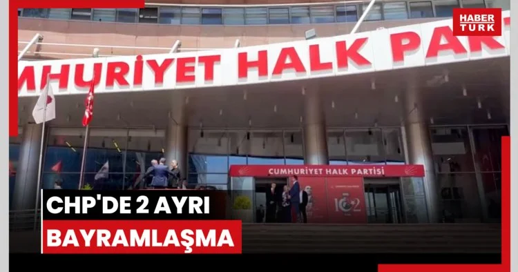 İkisi de saat: 14.00 dedi... CHP de 2 ayrı bayramlaşma