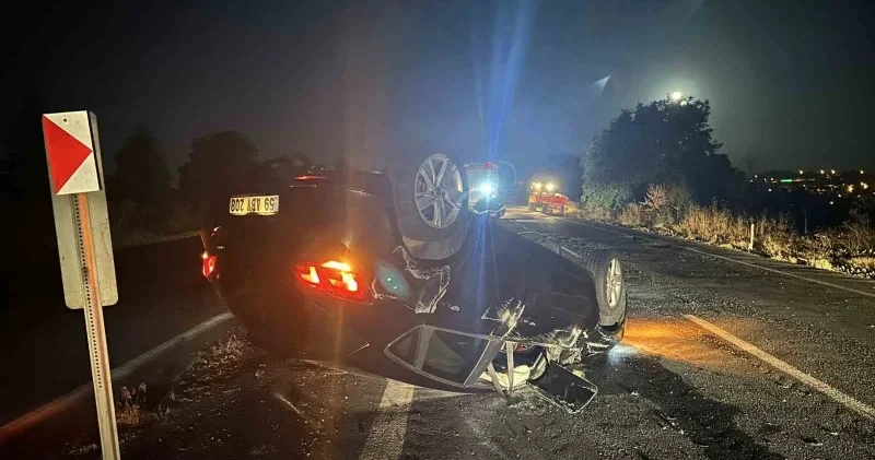 Römorka çarpan otomobil takla attı: 1 yaralı Tekirdağ Haberleri