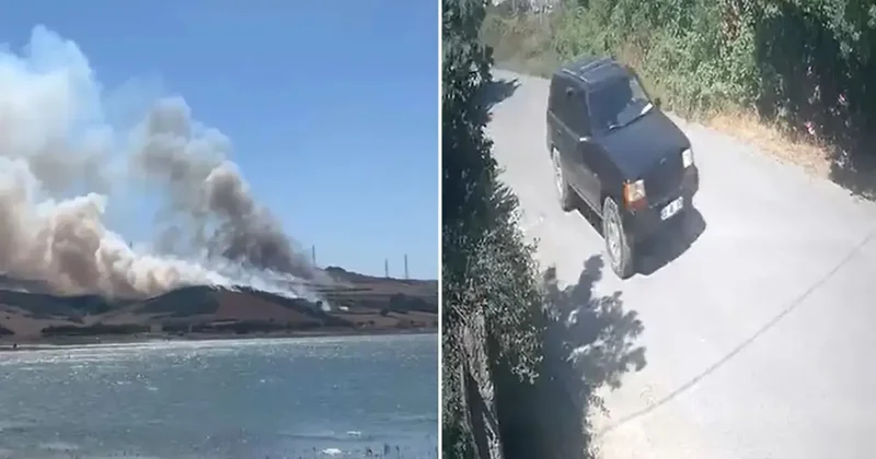 Piknik ateşi yangın çıkardı! Eşyalarını toplayıp kaçtılar