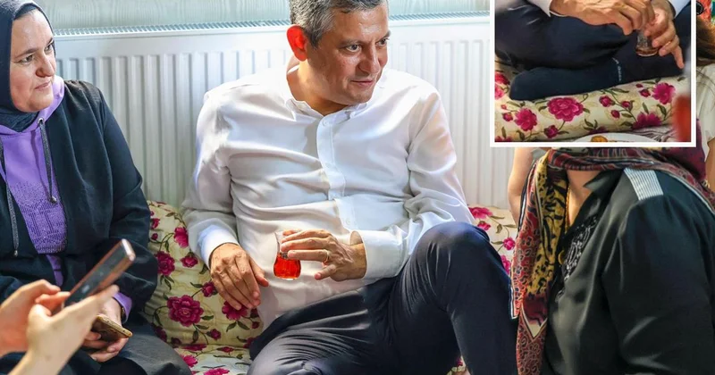 Özgür Özel’in çorabını görenler bir daha baktı