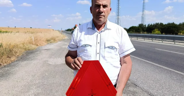 Kardeşinin kazada öldüğü noktadan seslendi: 700 liralık reflektör hayat kurtarır Edirne Haberleri Habertürk Yerel Haberler