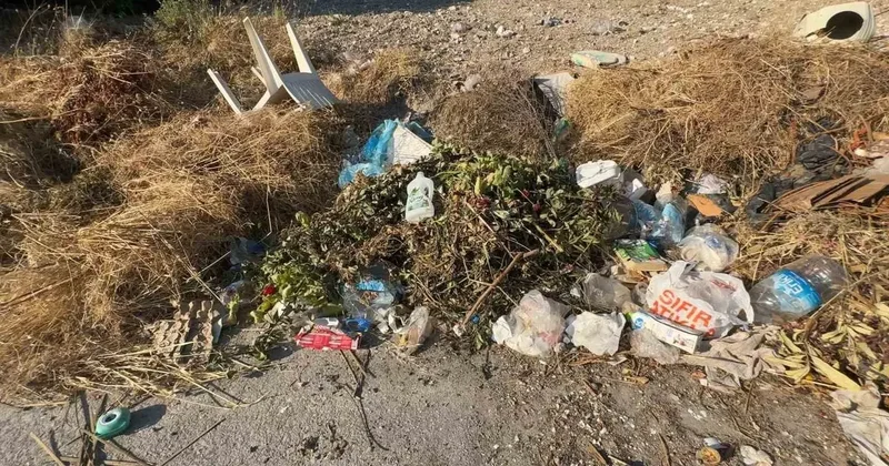 Yol kenarları çöple doldu, mahalleli isyan etti