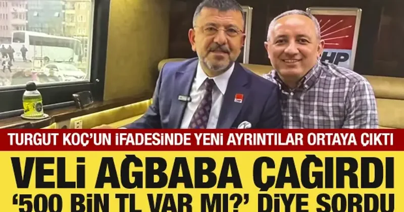 Turgut Koç konuştu: Veli Ağbaba çağırdı, 500 bin TL var mı? diye sordu