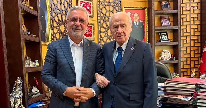 AKP li Mehmet Metiner, MHP Lideri Bahçeli yi ziyaret etti Sözcü Gazetesi