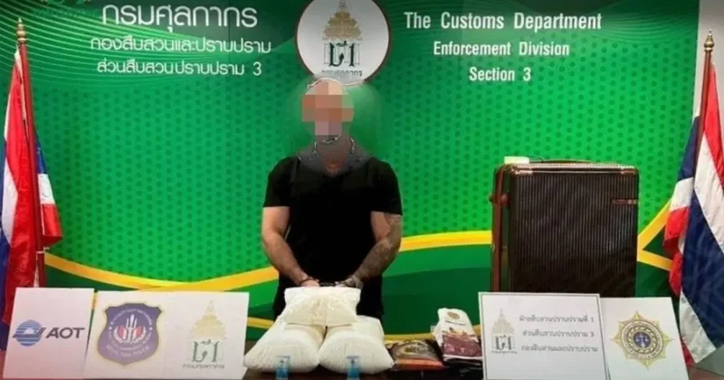 Bir Türk, Tayland da 12 kilo uyuşturucuyla yakalandı