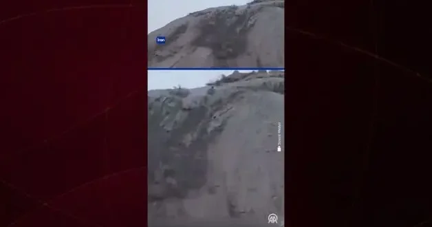 İran da lav yerine çamur püskürten volkan harekete geçti