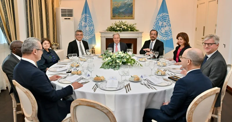 Guterres, Erhürman ve Hristodulidis bir araya geldi Dış Haberler
