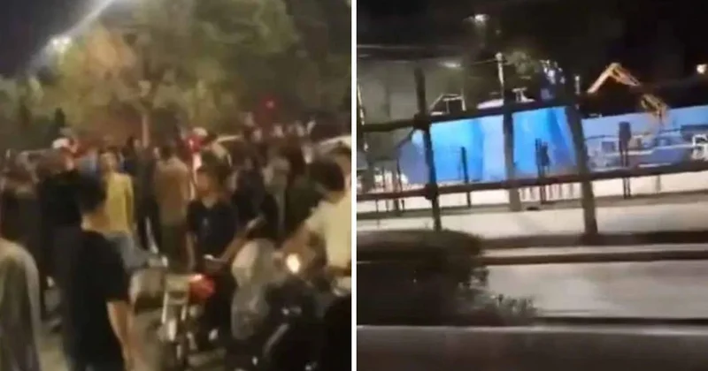 İran da polisleri öldüren iki kişi binlerce kişinin gözü önünde idam edildi