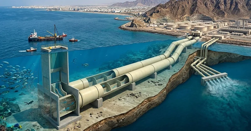 Okyanusun altına şehrin dev atardamarlarını döşediler: Günlük 300 milyon litre pompalıyor Sözcü Gazetesi