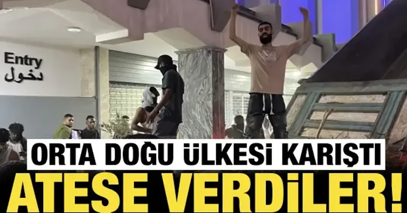 Orta Doğu ülkesini ateşe verdiler: Sokaklarda çok sert protesto!