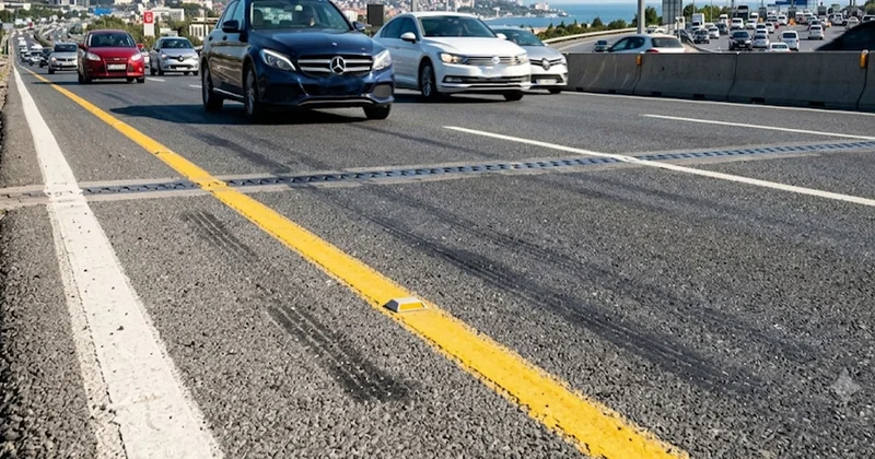 Otoyolu başka bir renge boyadılar: Sıcaklık 10 derece birden çakıldı Sözcü Gazetesi