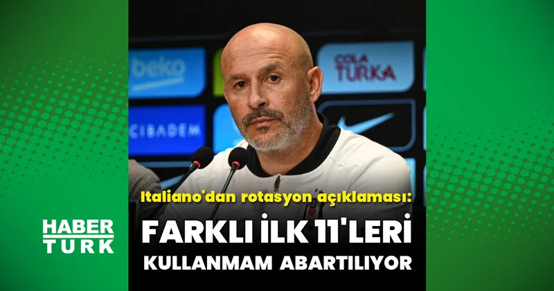 Vincenzo Italiano dan rotasyon açıklaması