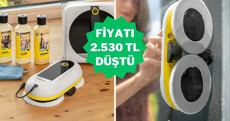 Evde cam silme derdine son! Karcher temizleme robot fırsatını kaçırmayın