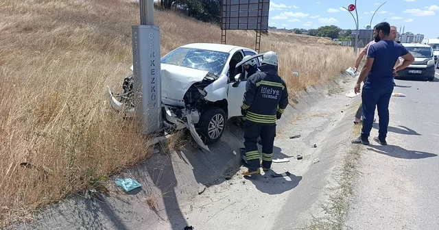 Tekirdağ da zincirleme kazada 1 i ağır 3 kişi yaralandı Tekirdağ Haberleri Habertürk Yerel Haberler