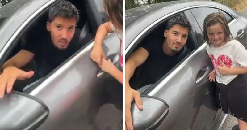 Altay Bayındır, önünü kesen minik taraftarla geleceğine dair konuştu