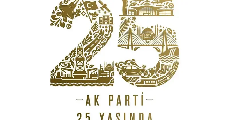 AK Parti den 25 inci yıl logosu