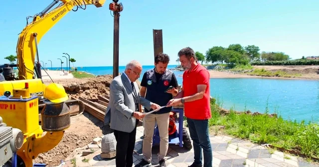 Kordon Park ın iki etabını birbirine bağlayacak yaya köprüsünde çalışmalar sürüyor Ordu Haberleri Habertürk Yerel Haberler