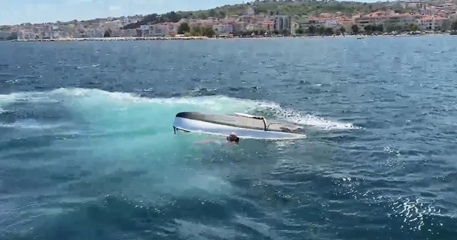 Teknesi alabora olan kişiyi Sahil Güvenlik ekipleri kurtardı Yalova Haberleri Habertürk Yerel Haberler
