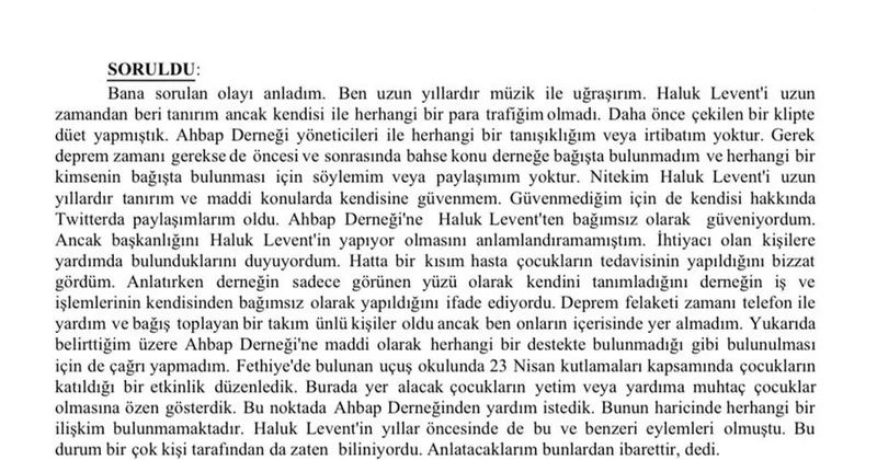 Hayko Cepkin den Ahbaplar Üzerine Açıklama