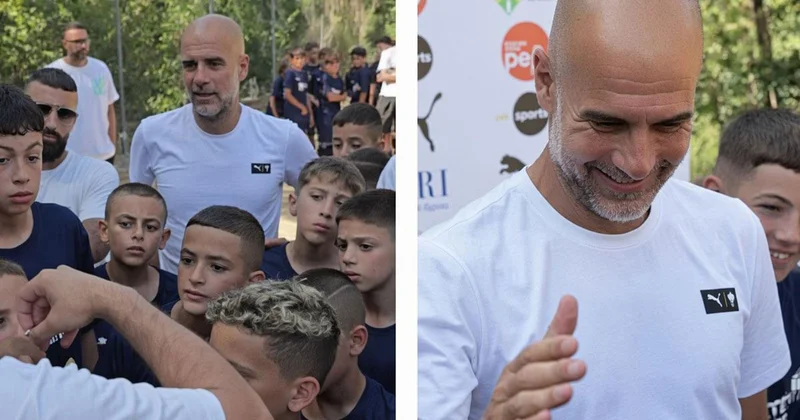 Pep Guardiola dan Filistinli çocuklara anlamlı destek