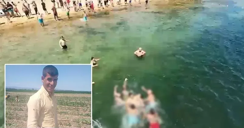 Denizde dronla yeri belirlenip kurtarılan genç, hastanede hayatını kaybetti