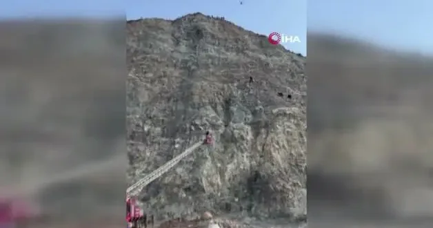 Hatay da 2 saat süren keçi operasyonu