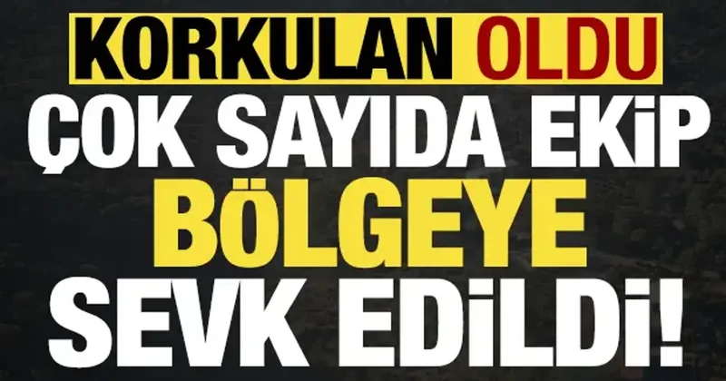 Son dakika: Bölgede korkulan oldu! Çok sayıda ekip sevk edildi, kanyon kapatıldı...