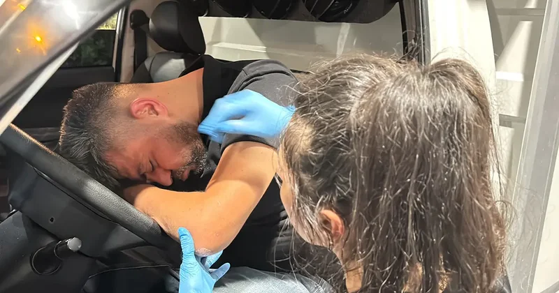 Aksaray da bir garip olay... Benzin aldı sonra sızdı: Uyandığında ceza yağmıştı!
